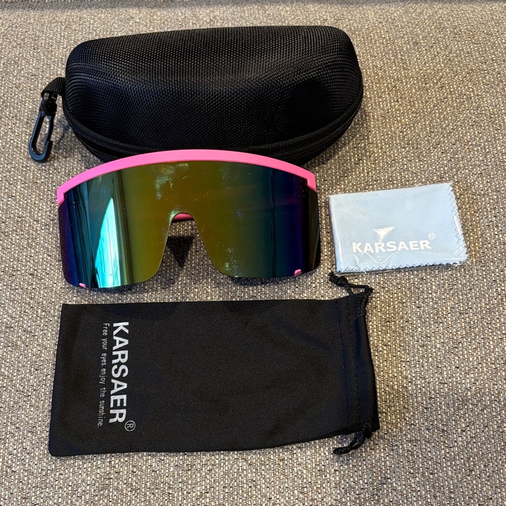 Pink and Black Women's Sunglasses